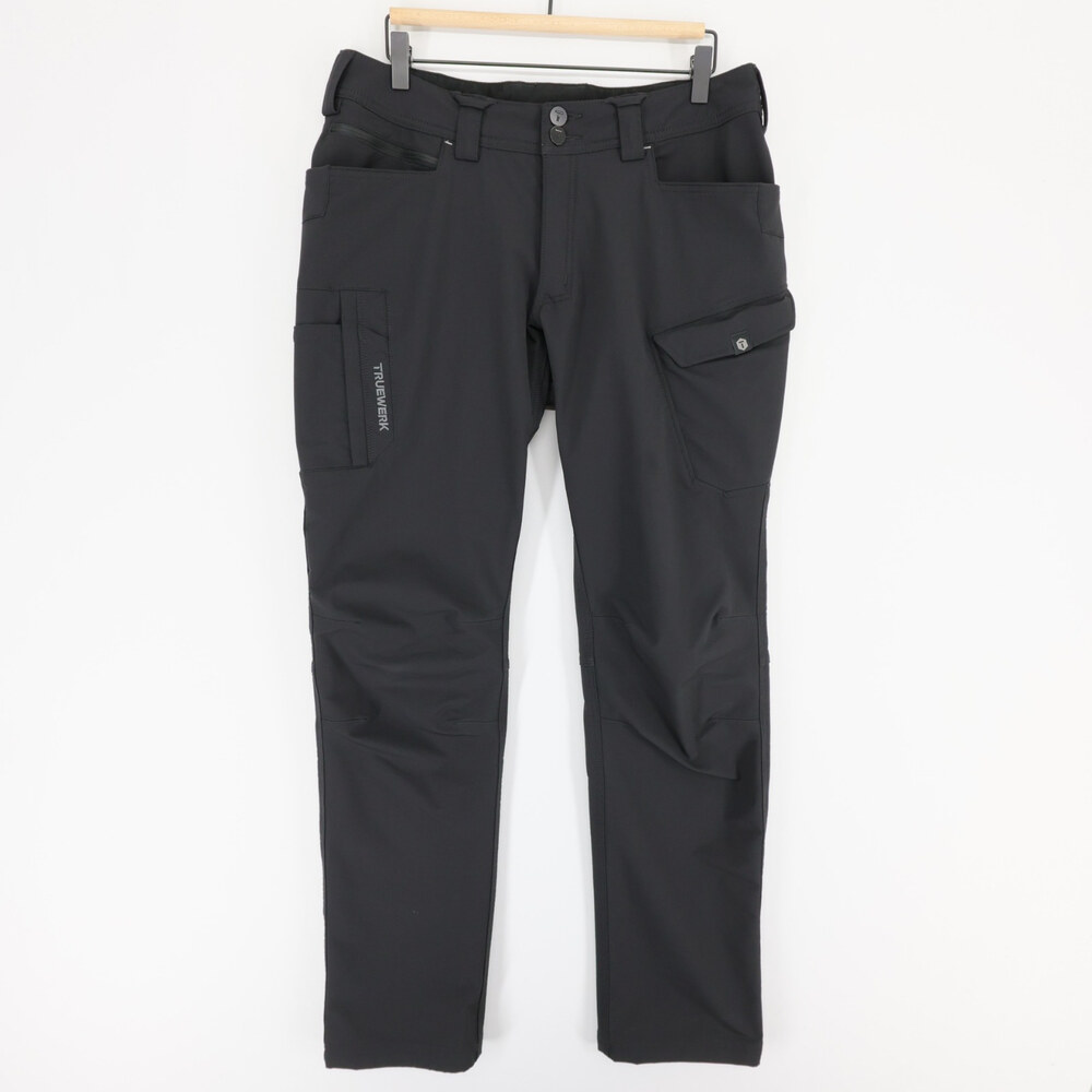 Truewerk T2 Werkpant Pants Mens 32x34 Black Cargo Softshell Utility Stretch